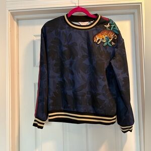 NWT Ted Baker Blue Top with Embellishments Size 1